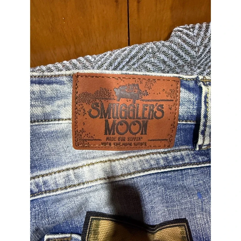 NWT Smugglers Moon Men's Patchwork Y2K  Jeans Mens Size 28x31 Brand New